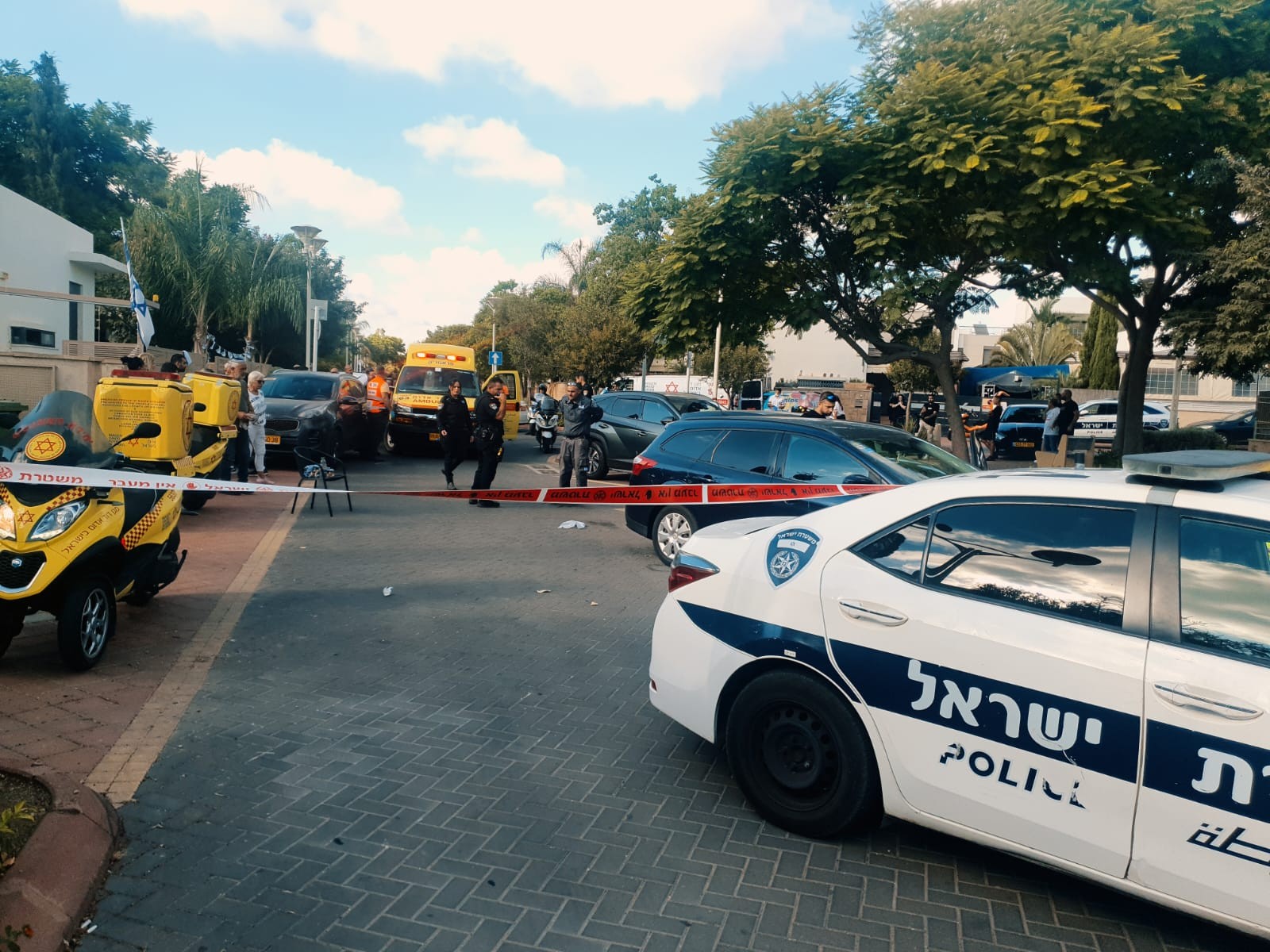 זירת האירוע בעכו. צילום: שמעון דהאן, תיעוד מבצעי מד"א