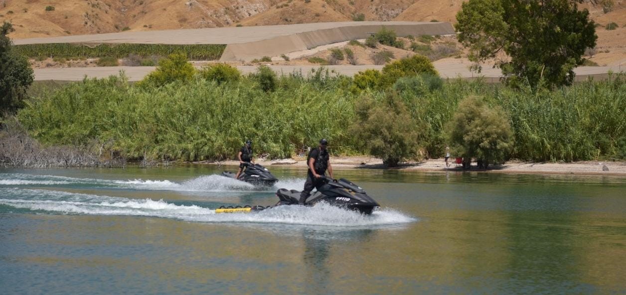 החיפושים אחר הנעדר ראיד מחאמיד בכנרת נמשכים. קרדיט: דוברות המשטרה