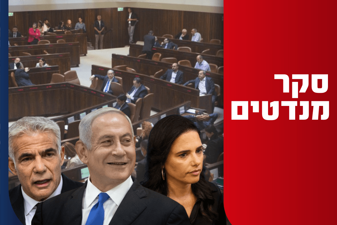 סקר חדשות 14: לגוש הימין יש 61, שקד מתרסקת מתחת לאחוז החסימה