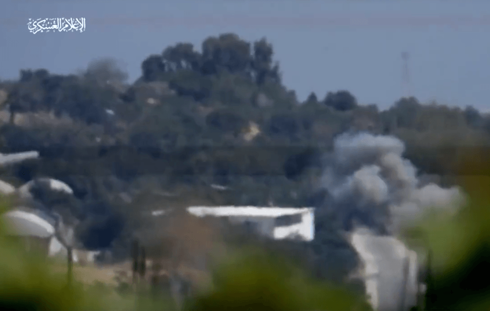 תיעוד אירוע ירי הנ"ט. צילום: רשתות ערביות