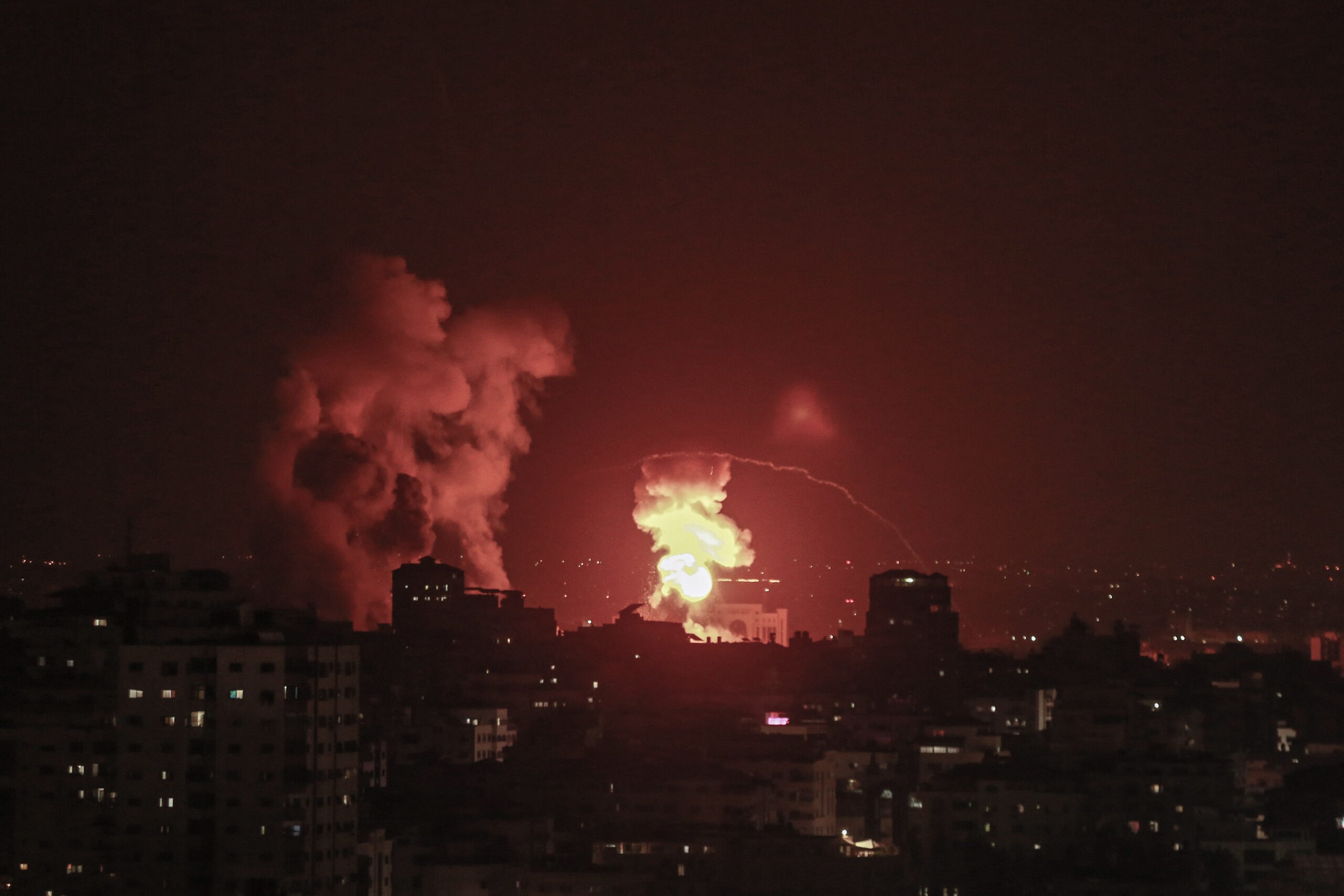 תקיפה בעזה. צילום: רויטרס