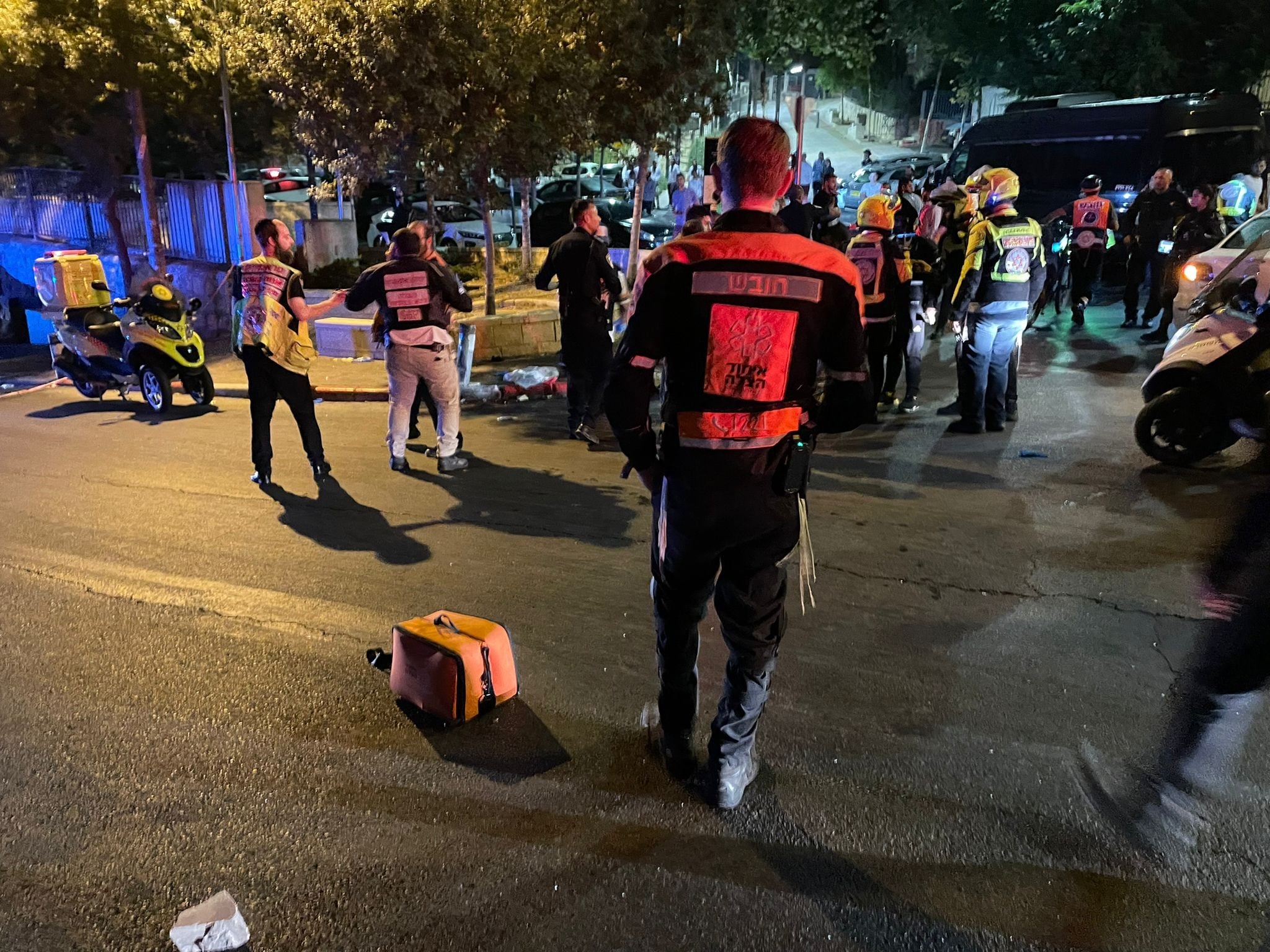 זירת הפיגוע. צילום: תיעוד מבצעי איחוד הצלה