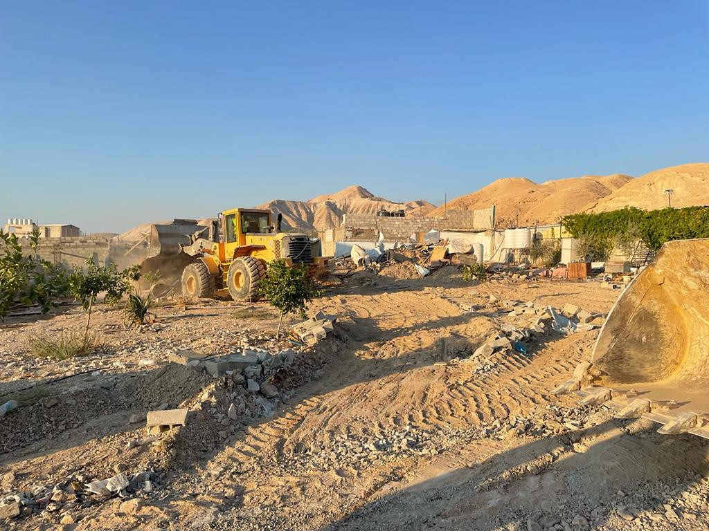 המנהל האזרחי הרס מבנים ערבים בלתי חוקיים באתרי מורשת ביו"ש