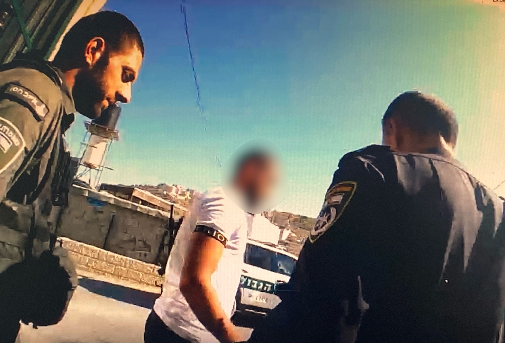 תיעוד המעצר. קרדיט: דוברות המשטרה