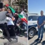 תיעוד: ניסיון לינץ' של פורעים ערבים ביהודי סמוך לקבר שמואל הנביא