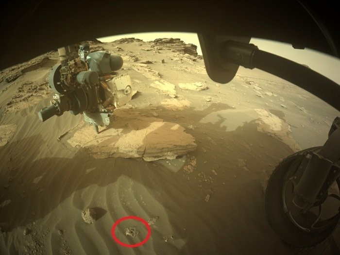 הפסולת שתועדה. קרדיט: נאס"א/JPL-Caltech