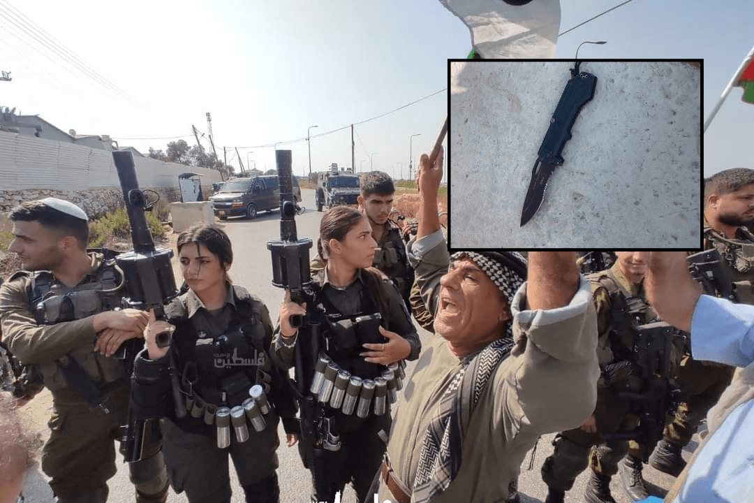 סכין נתפסה בהפס"ד ביו"ש; יהודי נעצר לאחר שתקף את כוחותינו