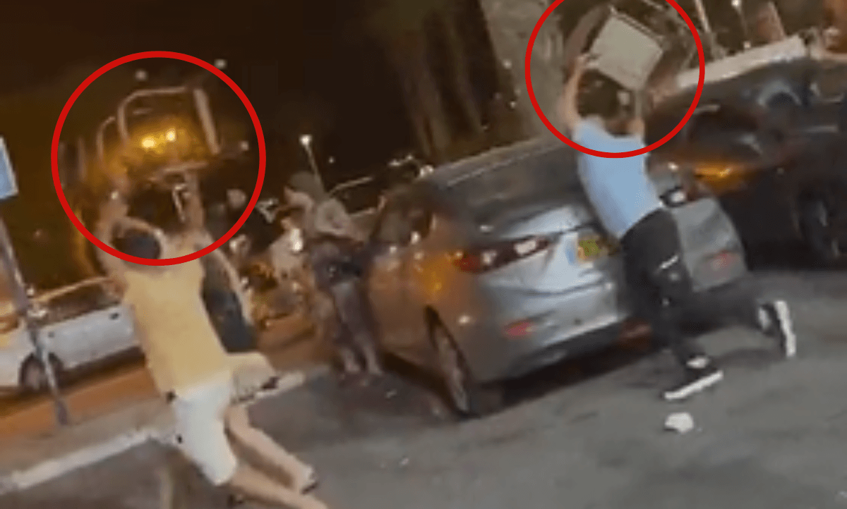 זרקו כיסאות וגרמו למהומה: קטטה המונית במסעדה באילת | תיעוד