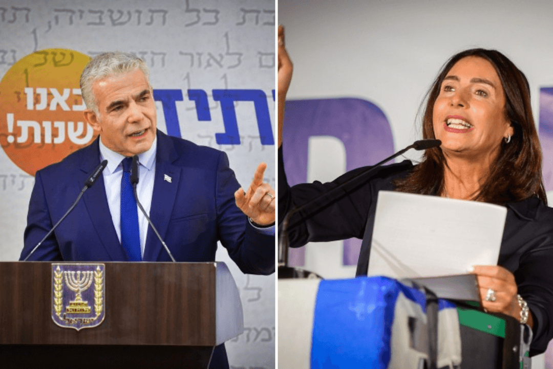 לפיד ורגב. קרדיט: אבשלום ששוני פלאש 90
