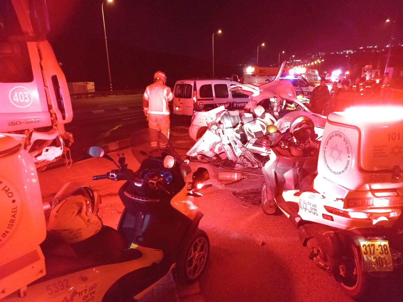 "ראינו רכב מעוך": הרוג ו-2 פצועים באורח קשה בתאונה בשומרון