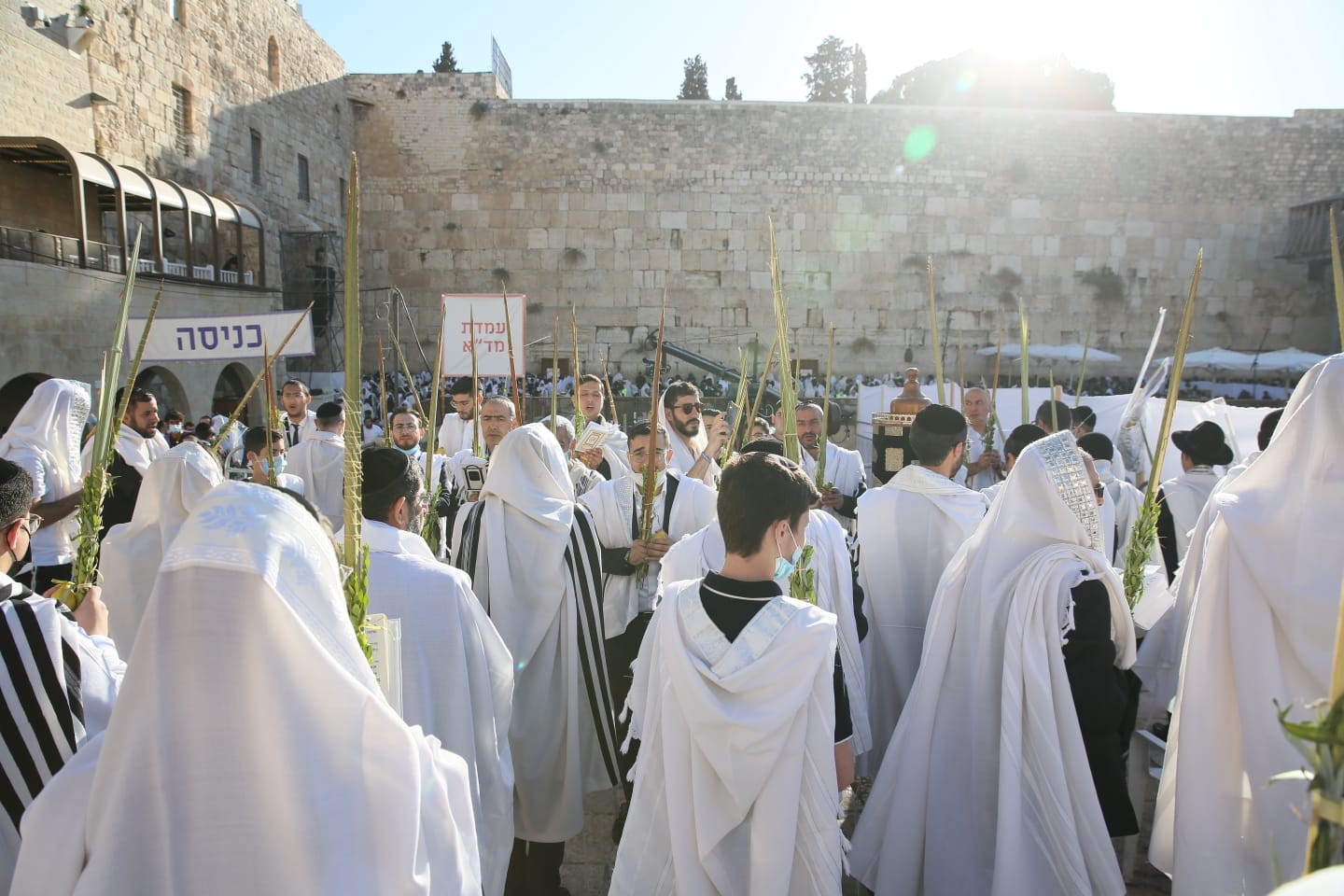 ברכת כהנים בכותל המערבי בחג סוכות | צילום: הקרן למורשת הכותל המערבי