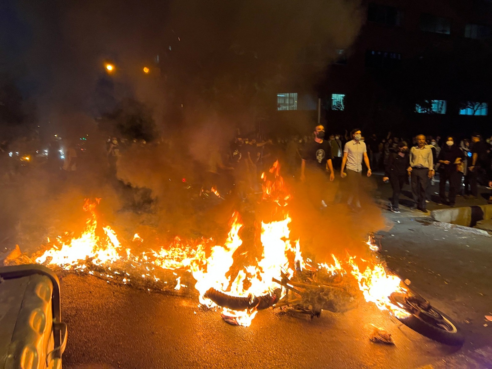 המחאות באיראן בחודש ינואר | צילום: Reuters