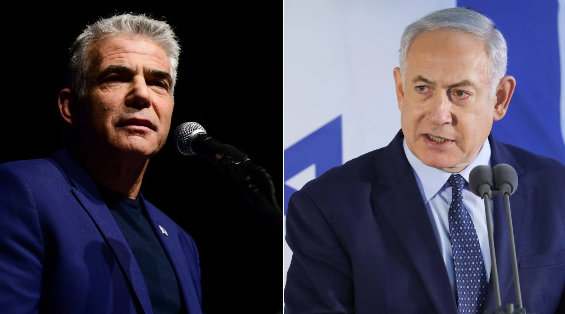 לפיד נגד נתניהו. צילום: יונתן זינדל, פלאש90