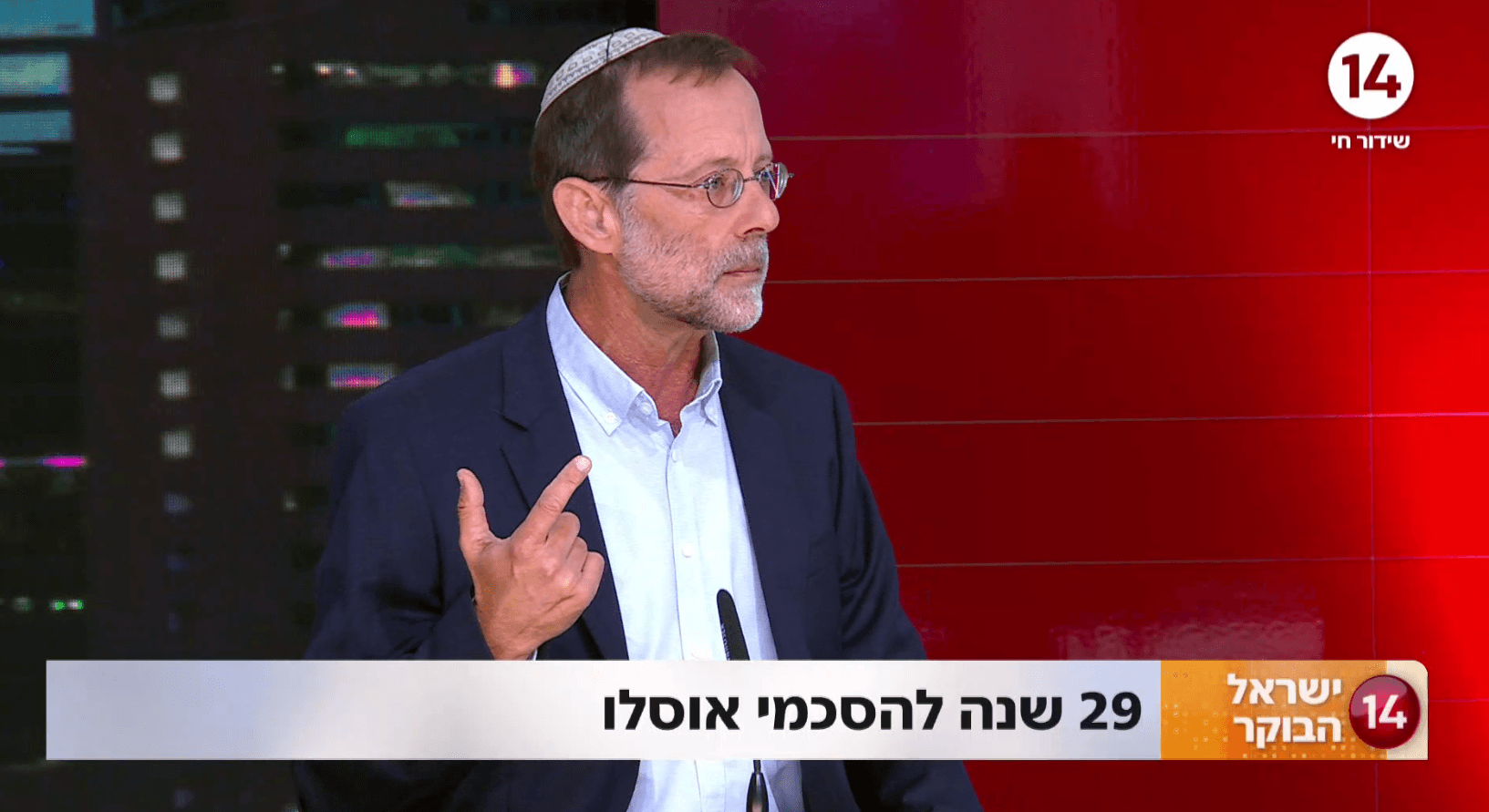 משה פייגלין באולפן: "בהסכמי אוסלו ויתרנו על היקר מכל - הצדק שלנו"