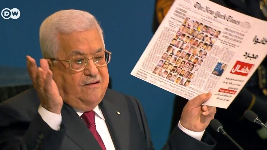 אבו מאזן לא מתרשם מהנאום של לפיד: "ישראל הורסת את פתרון שתי המדינות"