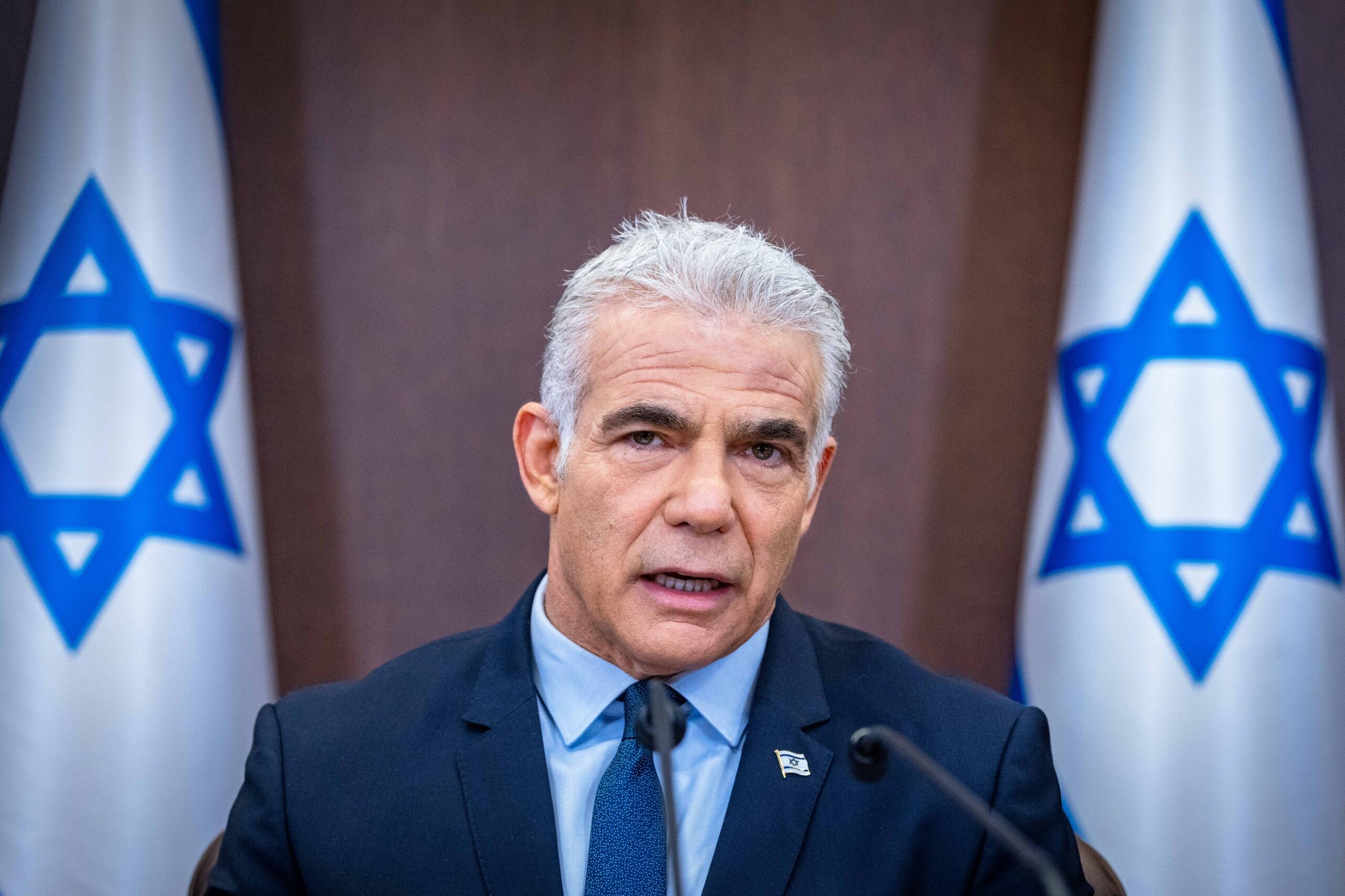 יאיר לפיד. צילום: אוליבייה פיטוסי, פלאש90