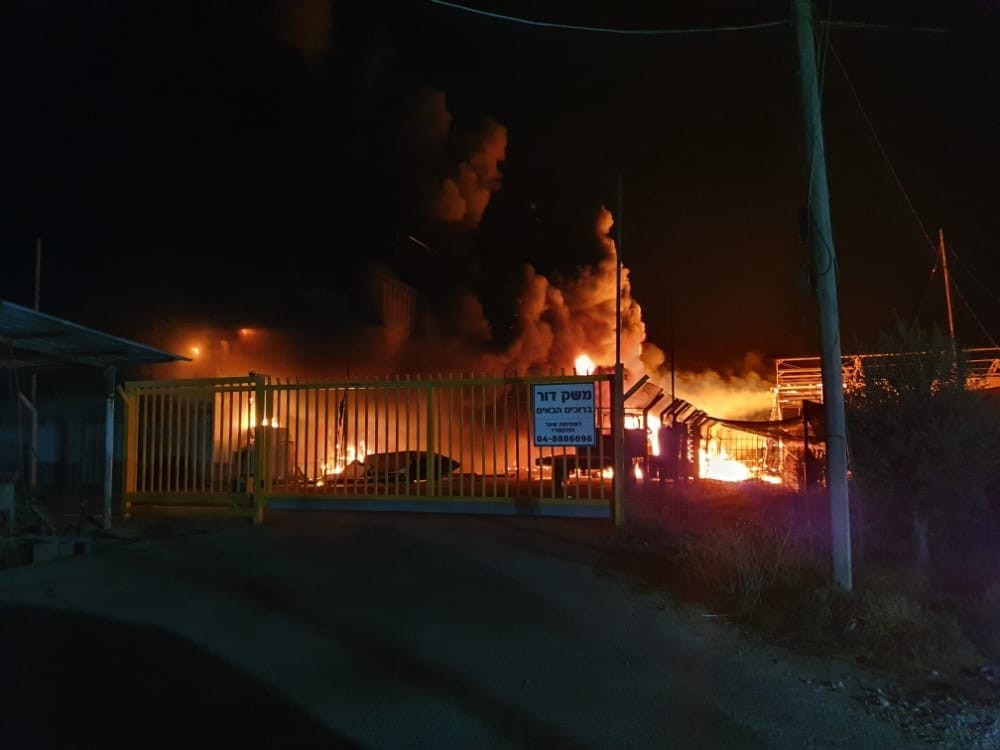 טרור חקלאי בליל כיפור: ערבים הציתו משק בבקעת הירדן