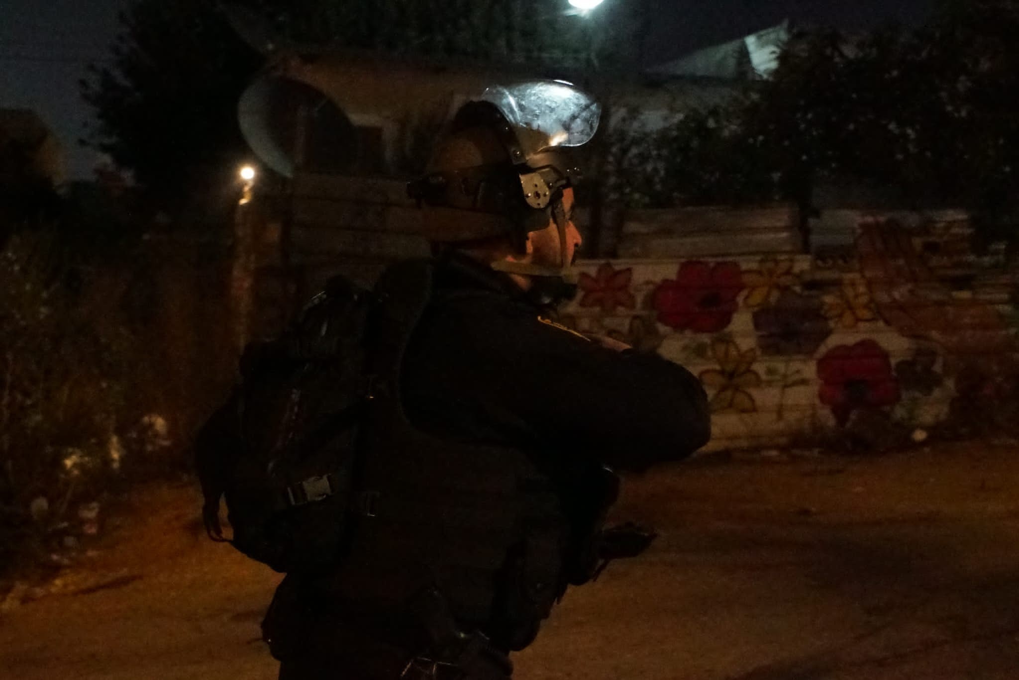 כוחות משטרה ומג״ב בשמעון הצדיק. צילום: דוברות המשטרה