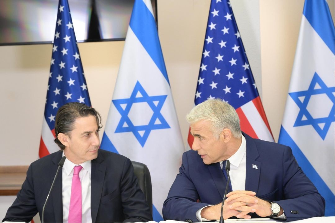 הוכשטיין ולפיד. צילום: עמוס בן גרשום /לע"מ