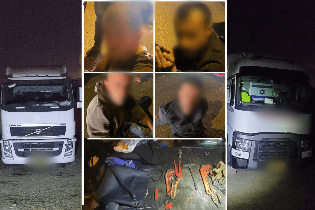 3 שב"חים מיו"ש וישראלי נתפסו גונבים משאיות בדרום הארץ