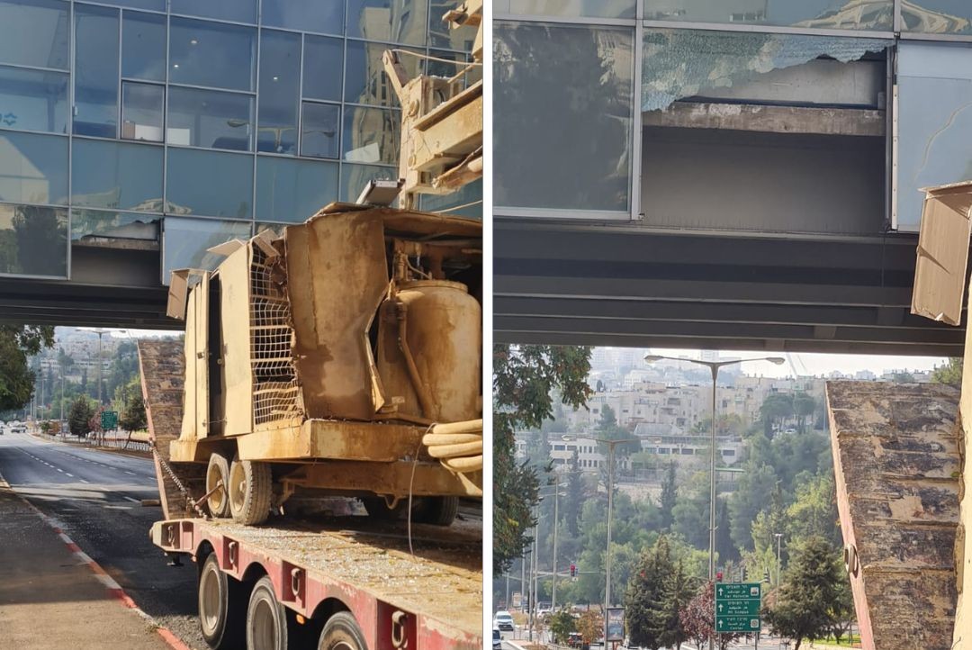 זירת התאונה. צילום: דוברות המשטרה