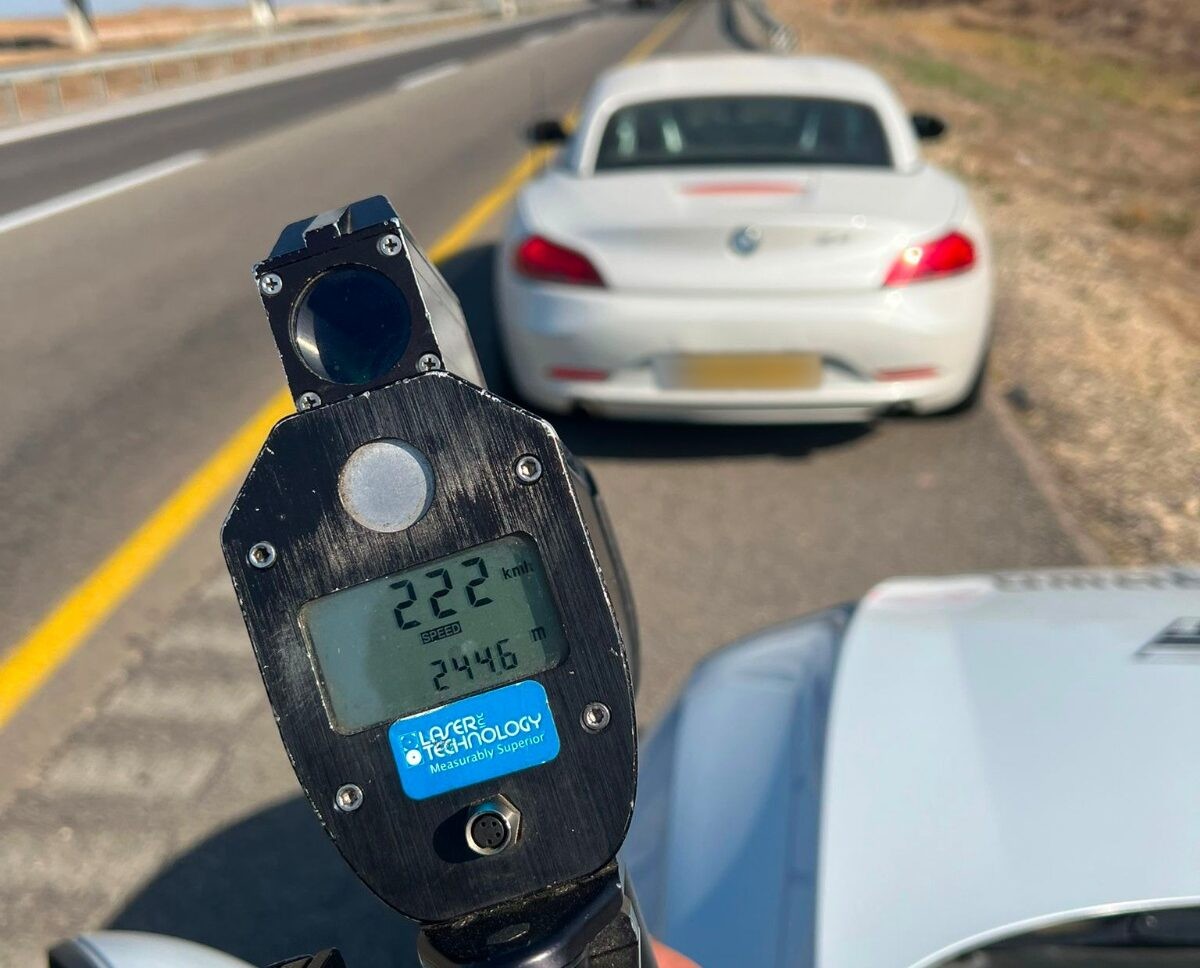 מאבדים את הדרום: תושב לקיה נתפס נוהג במהירות של 222 קמ"ש