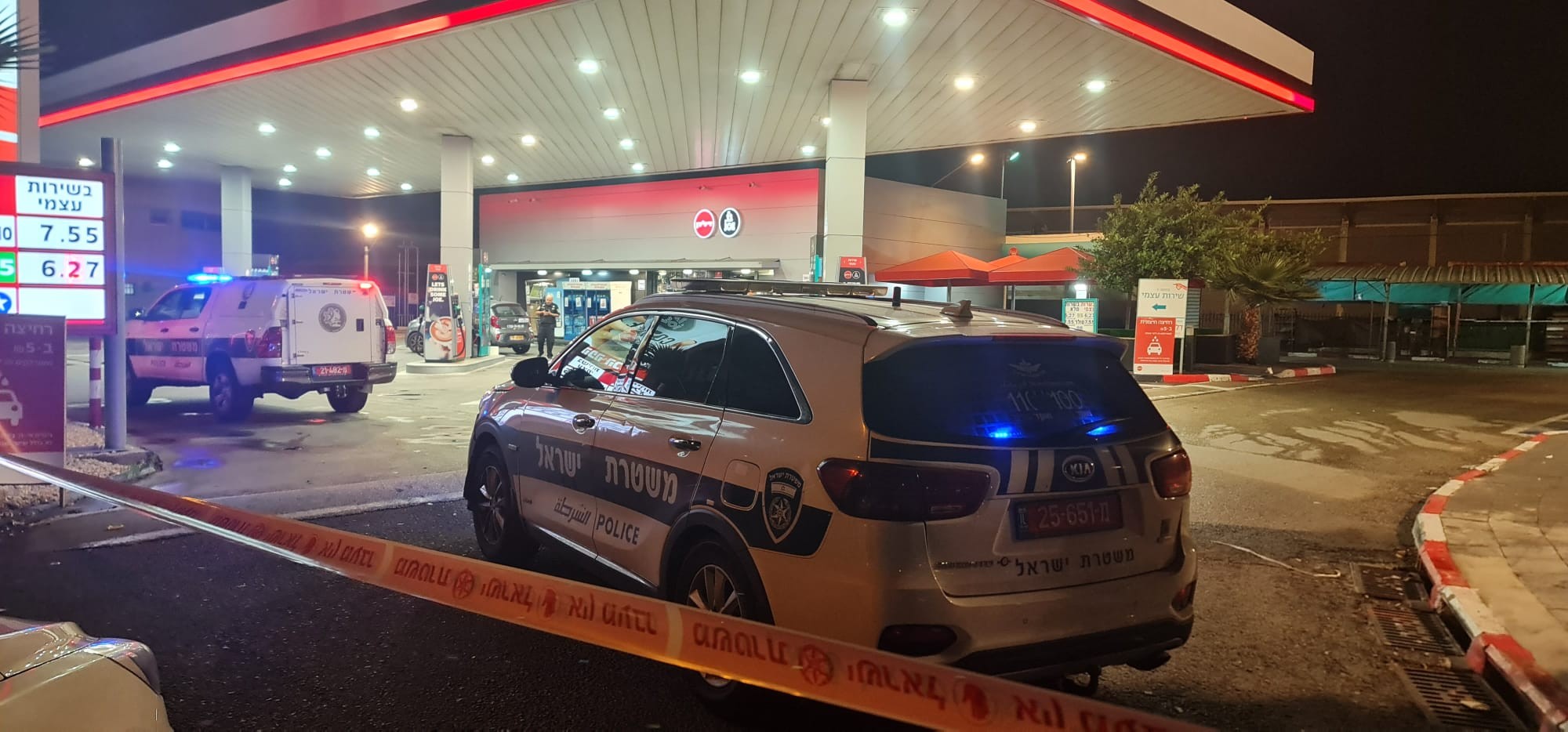 חיפה: במהלך הלילה תושב העיר נפצע באורח בינוני באירוע ירי בתחנת דלק