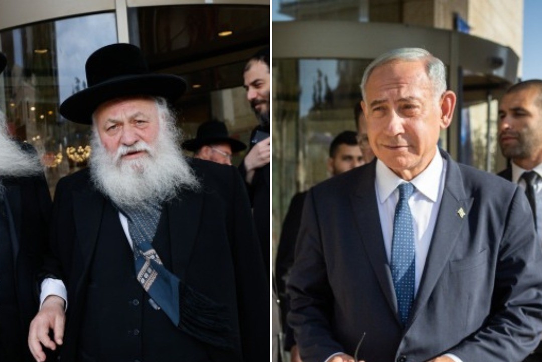 רה"מ נתניהו והשר גולדקנופף | צילום: אוליביה פיטוסי, יונתן זינדל, פלאש 90