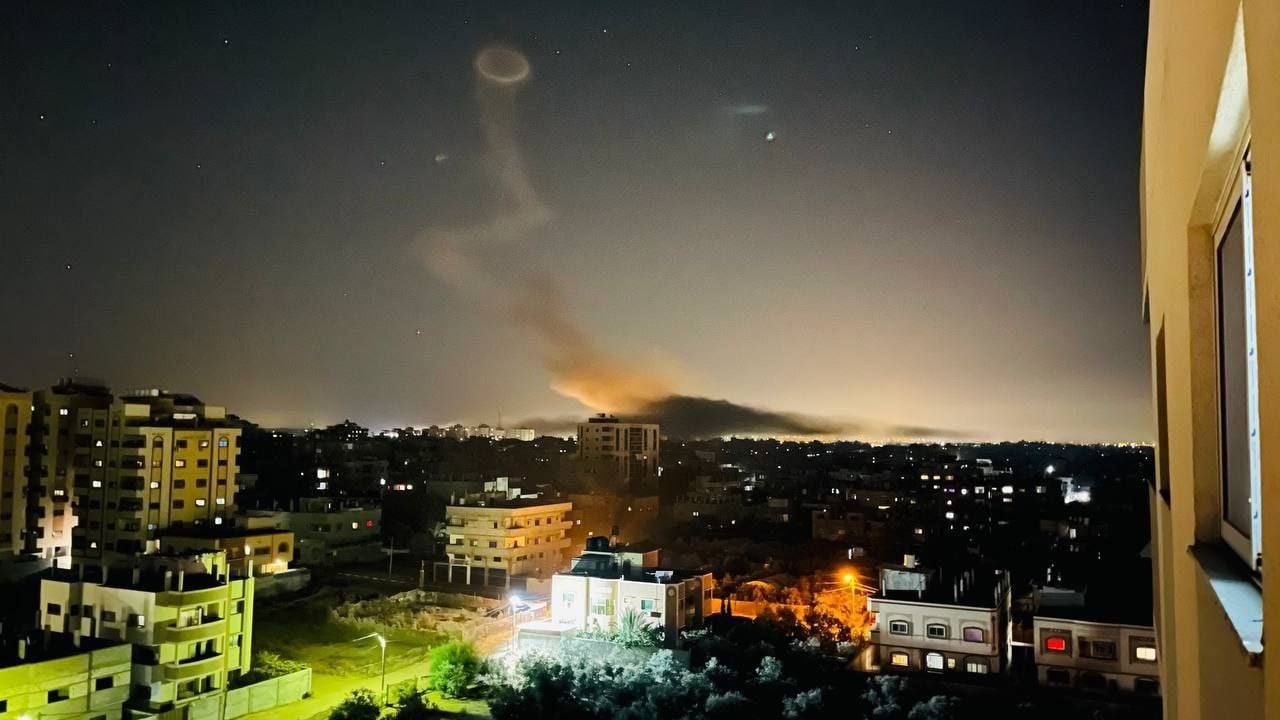 תקיפת כוחותינו ברצועת עזה. קרדיט: רשתות ערביות