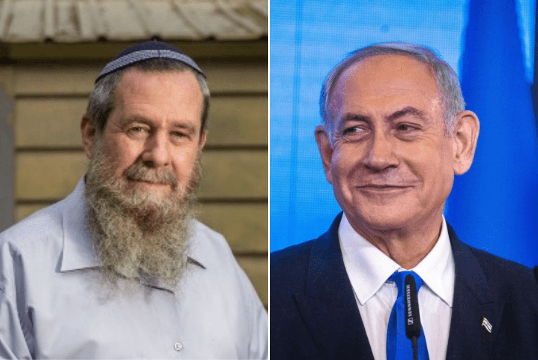 נתניהו ומעוז. צילום: אוליביה פיטוסי, יונתן זינדל פלאש 90