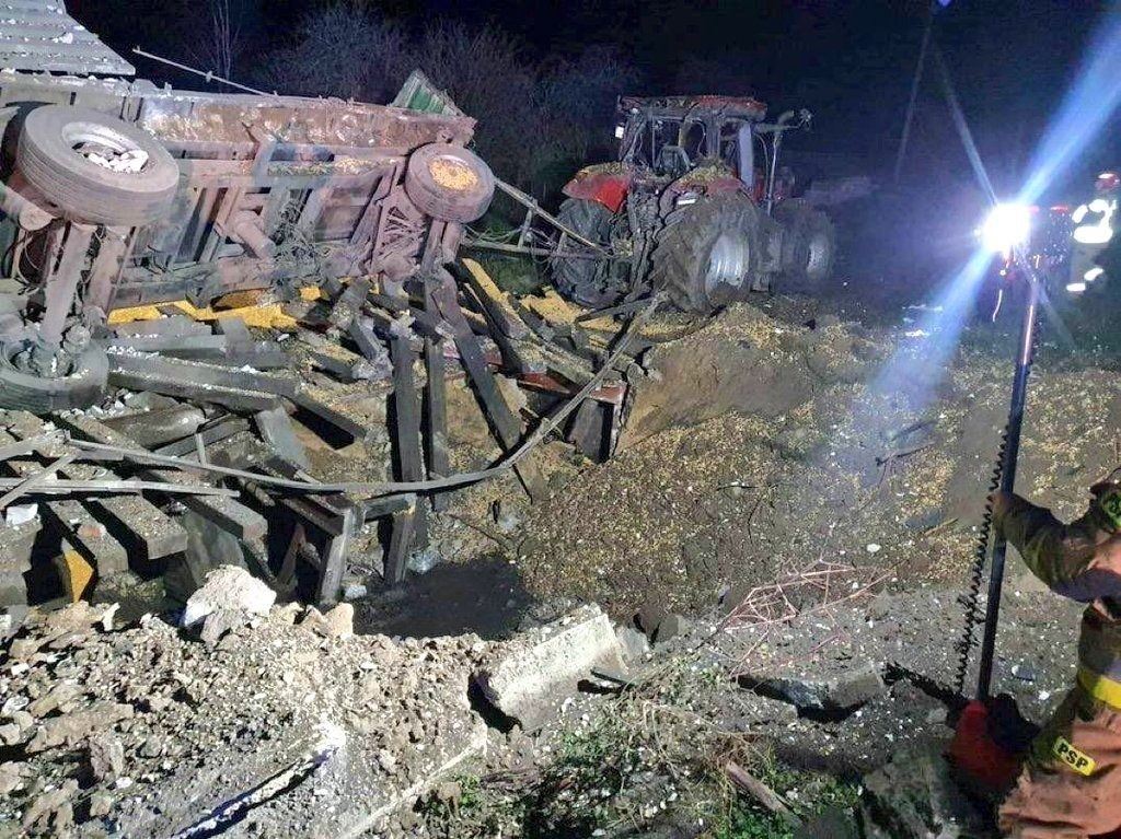 זירת פגיעת הטיל בפולין | שימוש לפי סעיף 27א' לחוק זכויות יוצרים