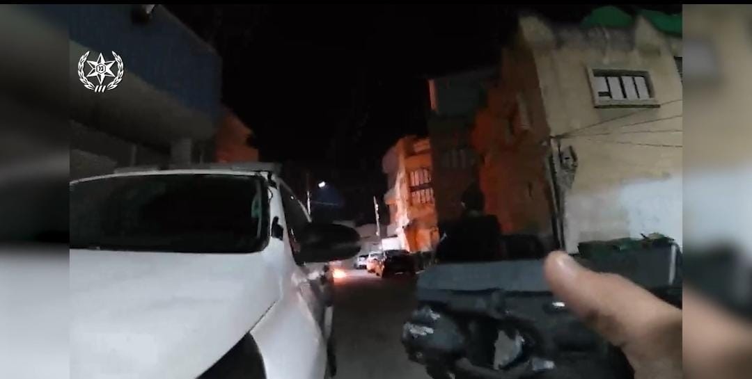 הפיגוע בכפר קאסם. צילום: דוברות המשטרה
