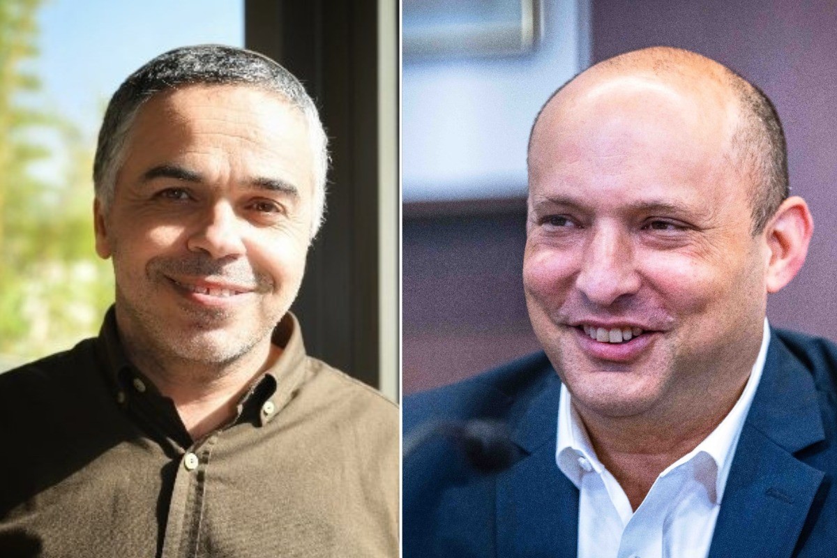 נפתלי בנט, יגאל מלכה | צילומים: אוליביה פיטוסי, פלאש 90, מתוך חשבון הטוויטר הרשמי של יגאל מלכה