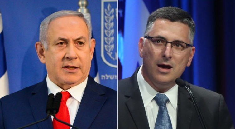 סער ונתניהו. צילומים: מארק ישראל סלם ותומר נויברג, פלאש 90