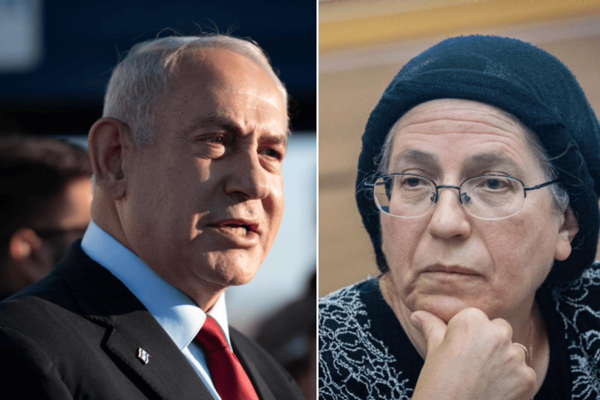 נתניהו נגד סטרוק. צילום: 
שריה דיאמנט ויונתן זינדל, פלאש90