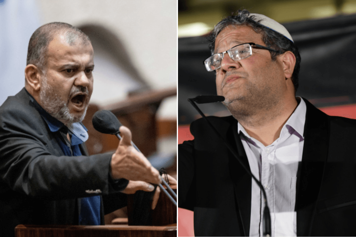 "אתה מחבל": עימות סוער בין ווליד טאהא לבן גביר במסדרונות הכנסת | צפו