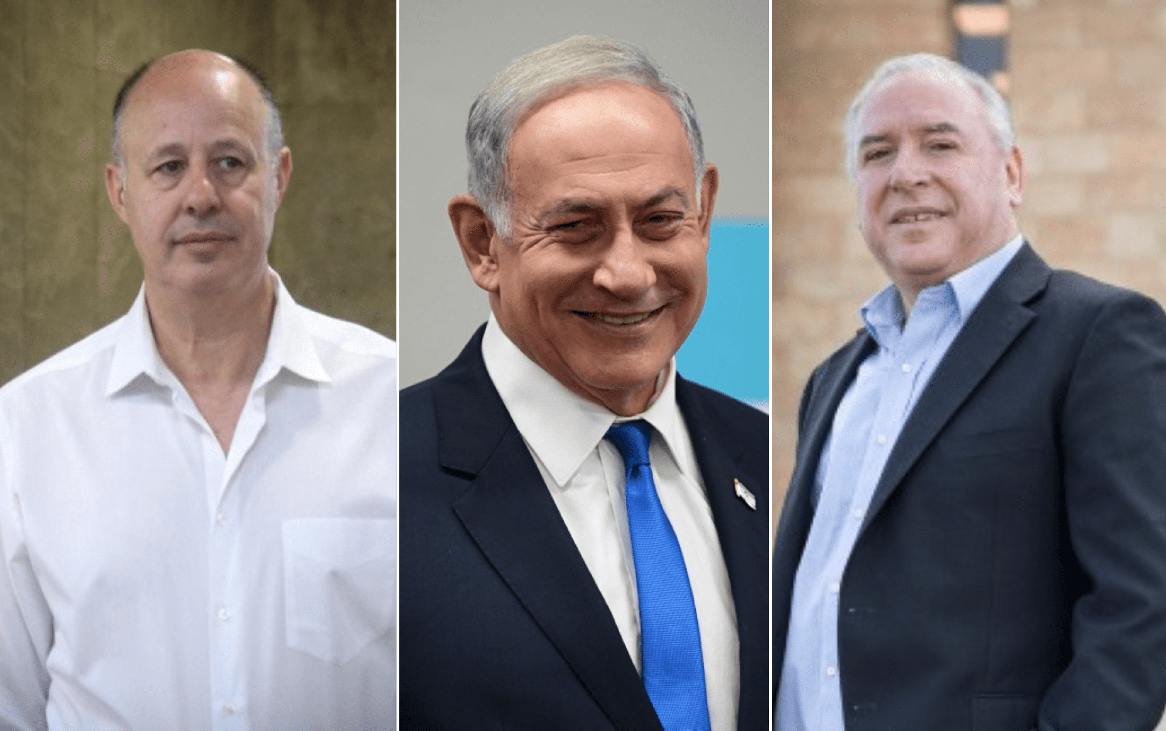 הנגבי, אמסלם ונתניהו. צילום: הדס פרוש ישראל סלאם תומר נויברג פלאש 90