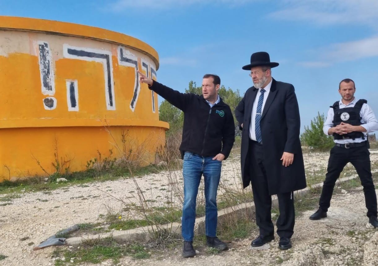 "לא מוותרים על חומש": הרב הראשי הגיע לסיור בהתיישבות