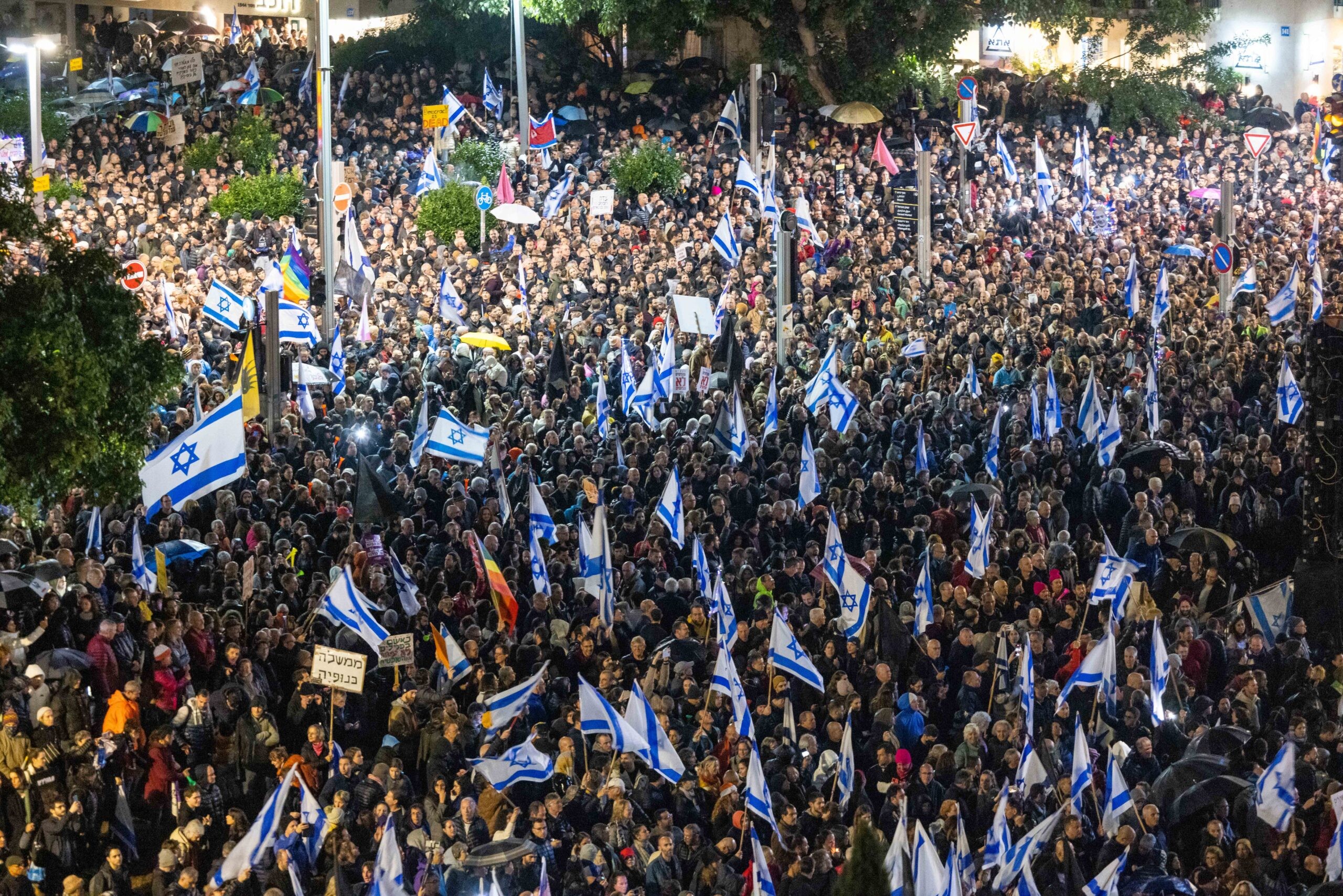 הפגנת השמאל בת"א| צילום: יונתן זינדל, פלאש 90