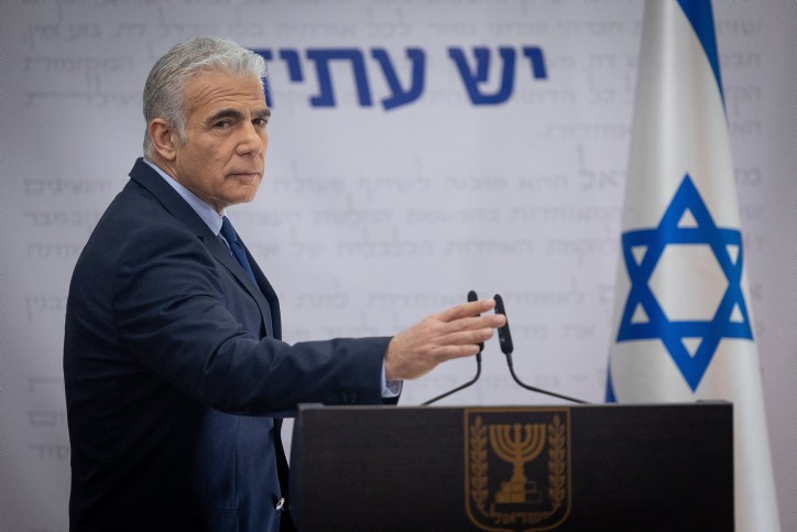 ראש האופוזיציה יאיר לפיד. צילום: יונתן זינדל פלאש 90