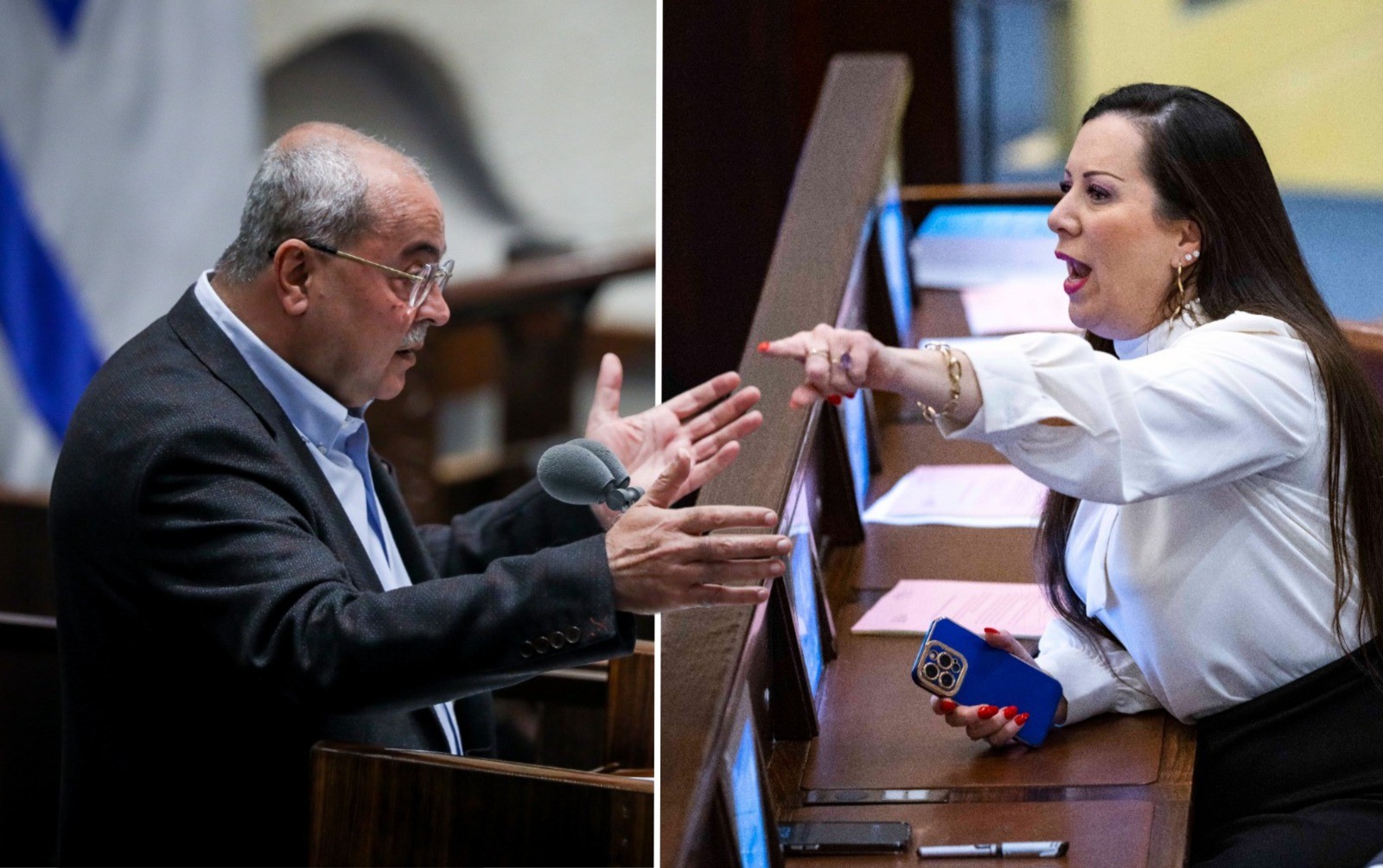 צעקות בכנסת על אחמד טיבי: "של נעליך"