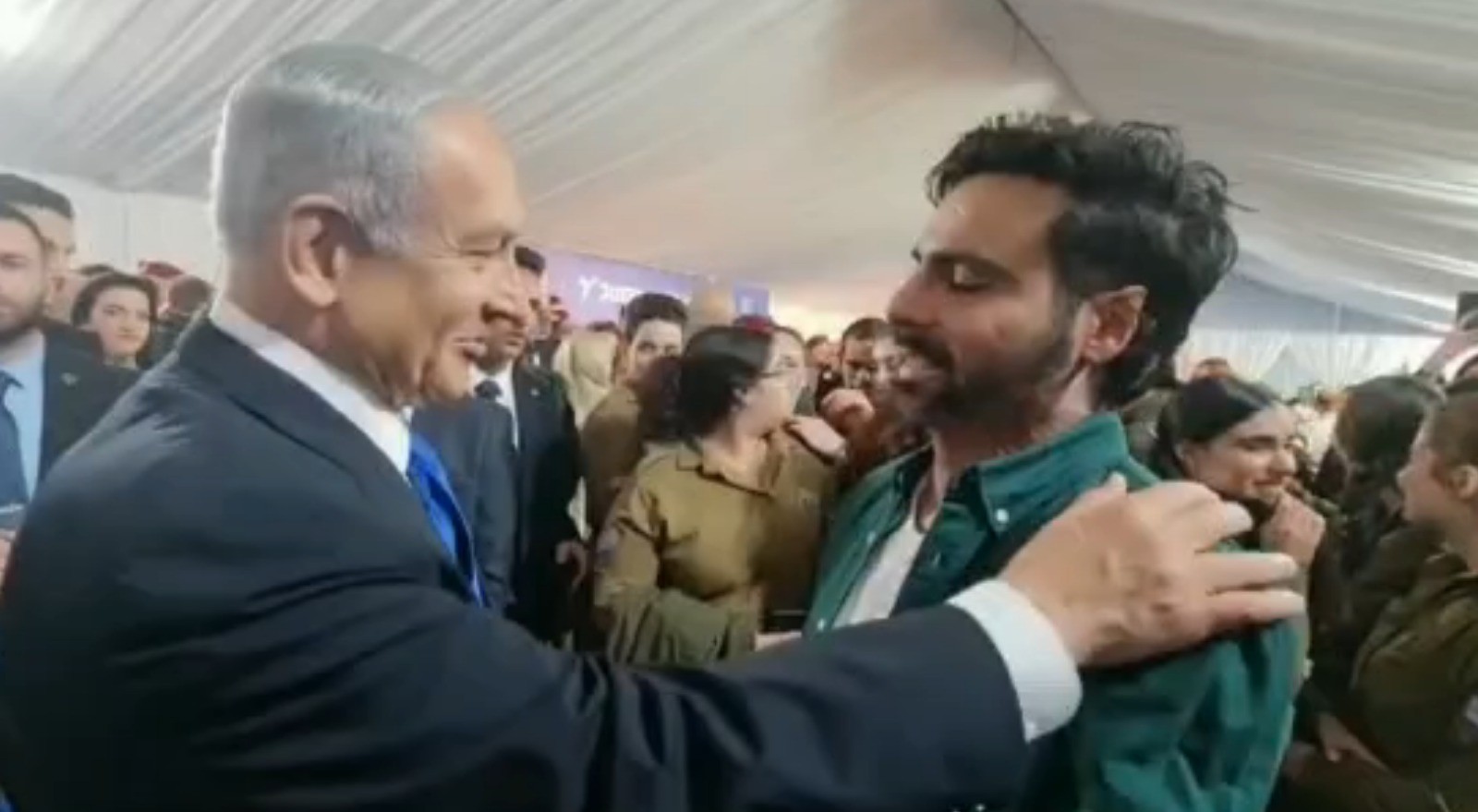 איציק סעידיאן ורה"מ נתניהו. צילום: מוטי קסטל, חדשות 14