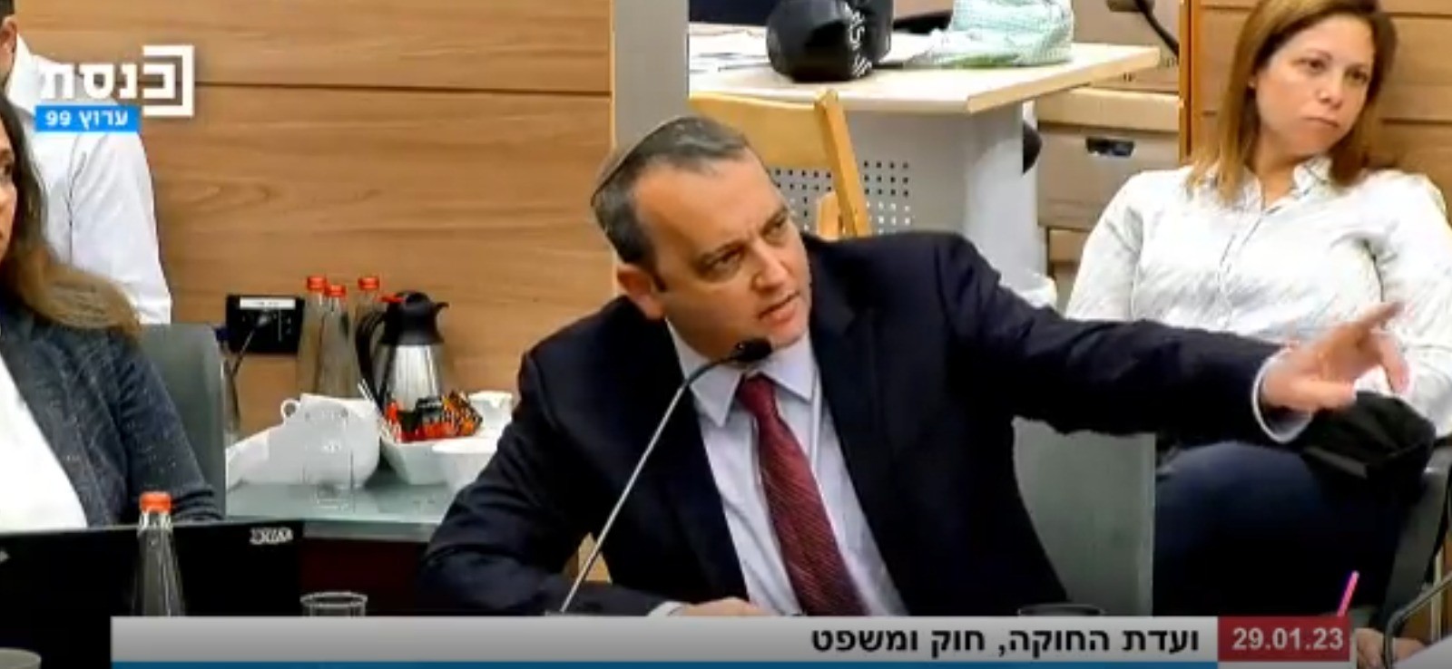 ח"כ קריב בעימות. צילום: מתוך שידורי ערוץ הכנסת