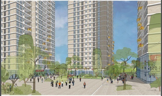 תכנית להתחדשות עירונית בשכונת תלפיות קרדיט: רוזנפלד אדריכלים בע"מ