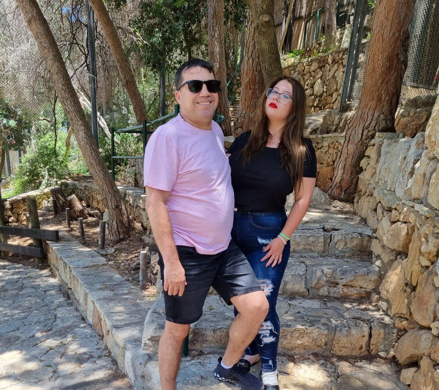דריה וולקוב יחד עם אביה יורי שנרצח. צילום: מתוך הפייסבוק, פרטי