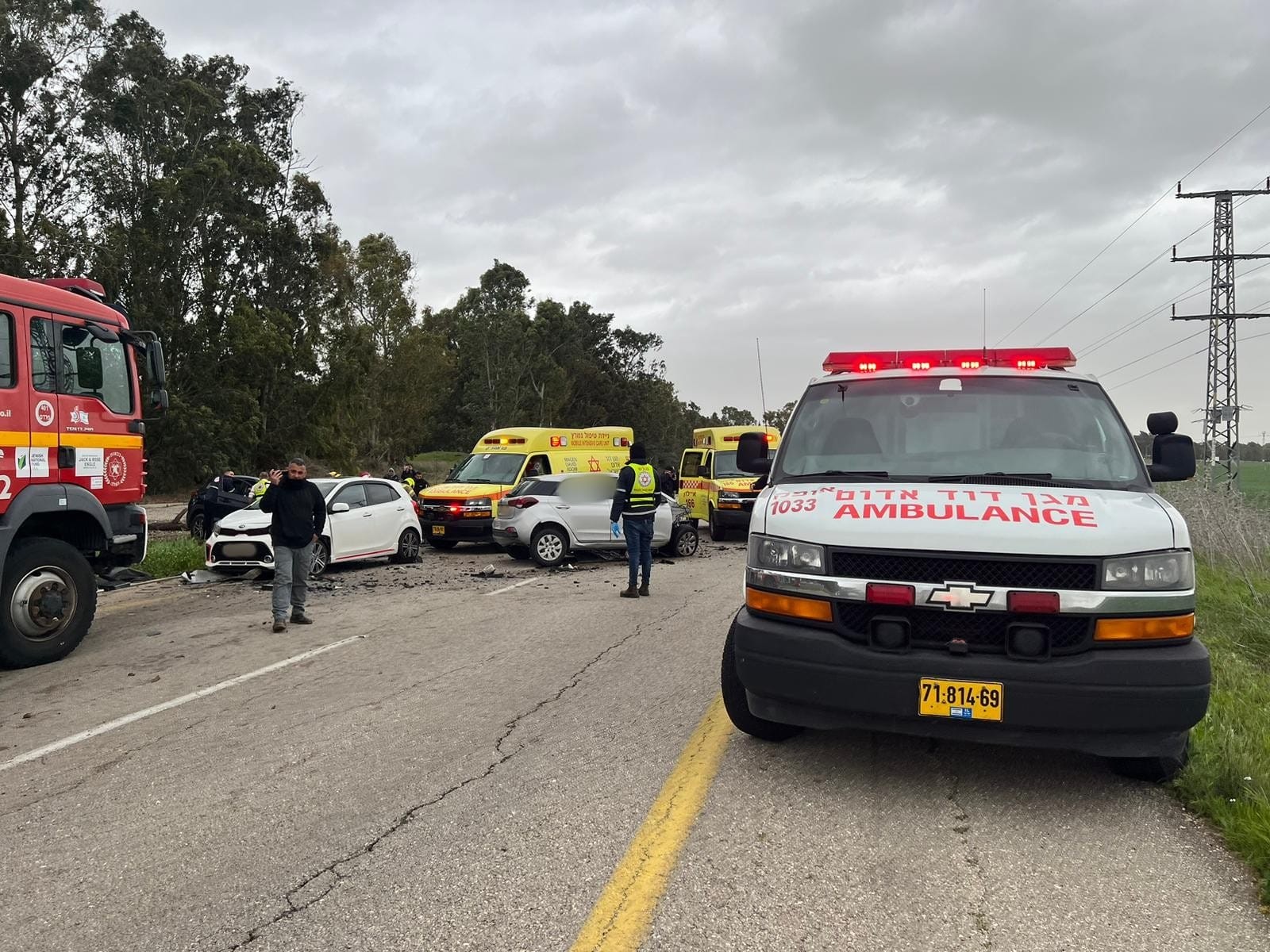 תיעוד מזירת האירוע. צילום: רן מנוסיס, תיעוד מבצעי מד"א