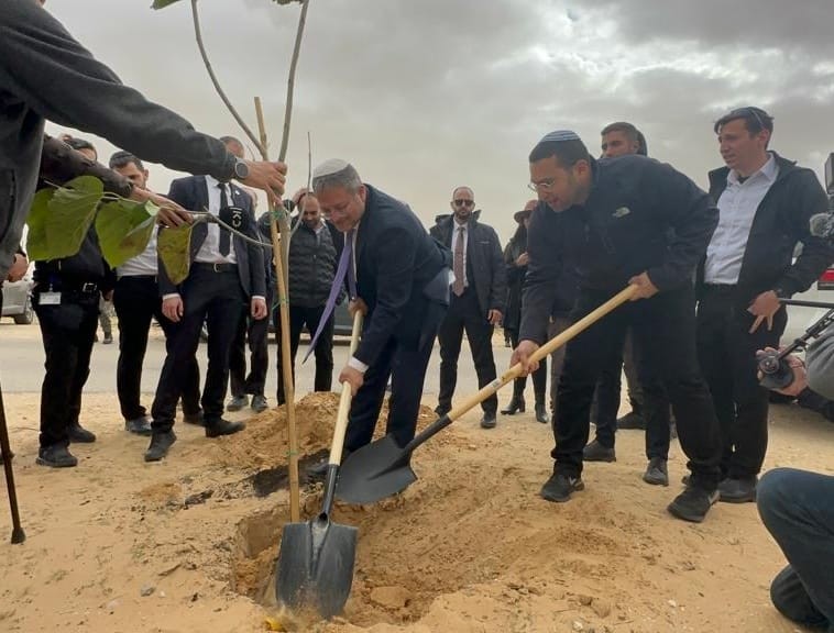 סיעת עוצמה יהודית בנטיעות היום | קרדיט: ללא