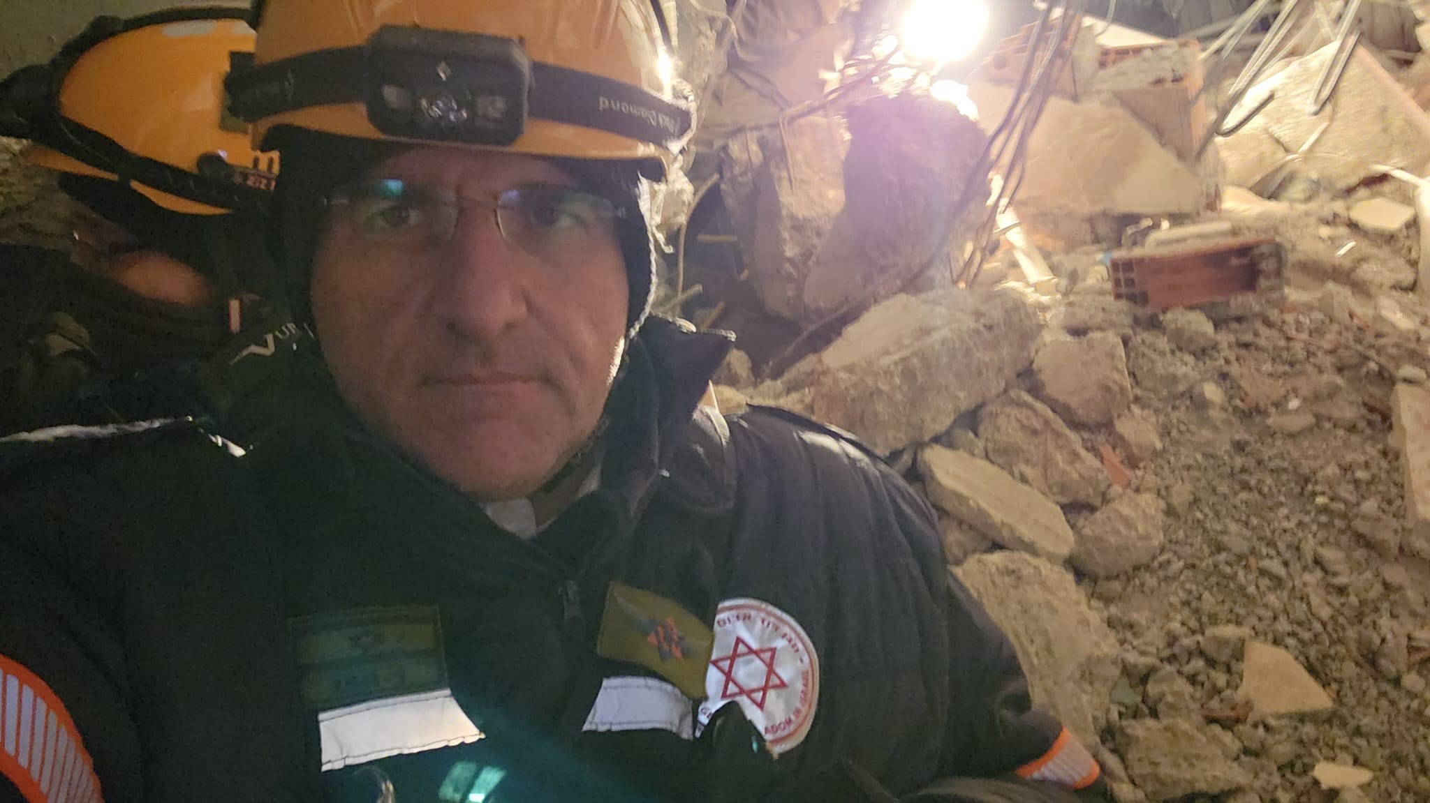 נציג מד"א בטורקיה. צילום: תיעוד מבצעי מד"א