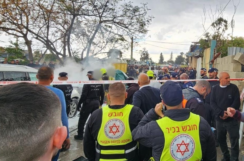 זירת האירוע בלוד | צילום: תיעוד מבצעי מד"א