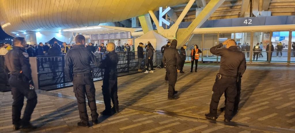 איצטדיון סמי עופר אמש. צילום: דוברות המשטרה